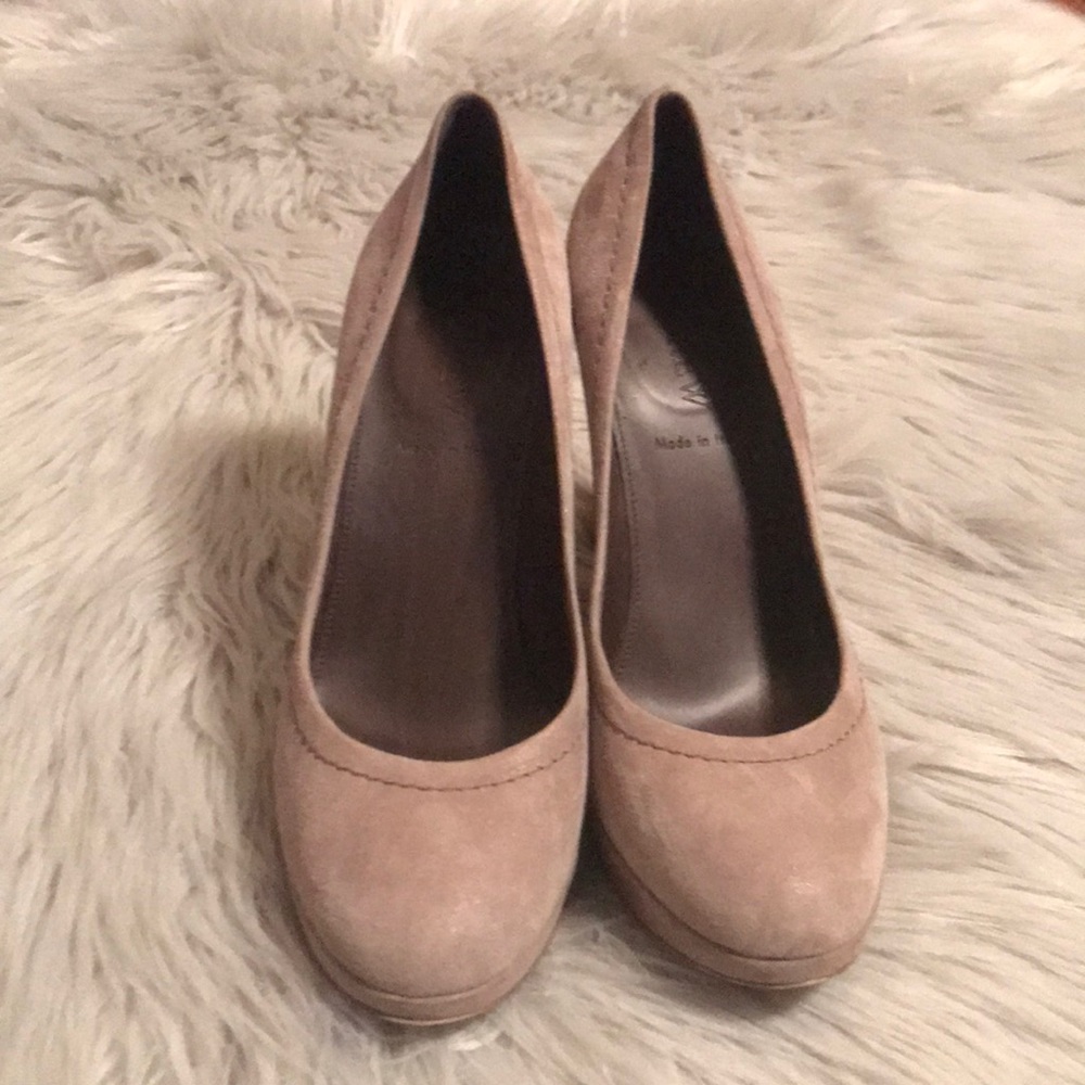 J. Crew Made in Italy shimmer nude heels size 7.5